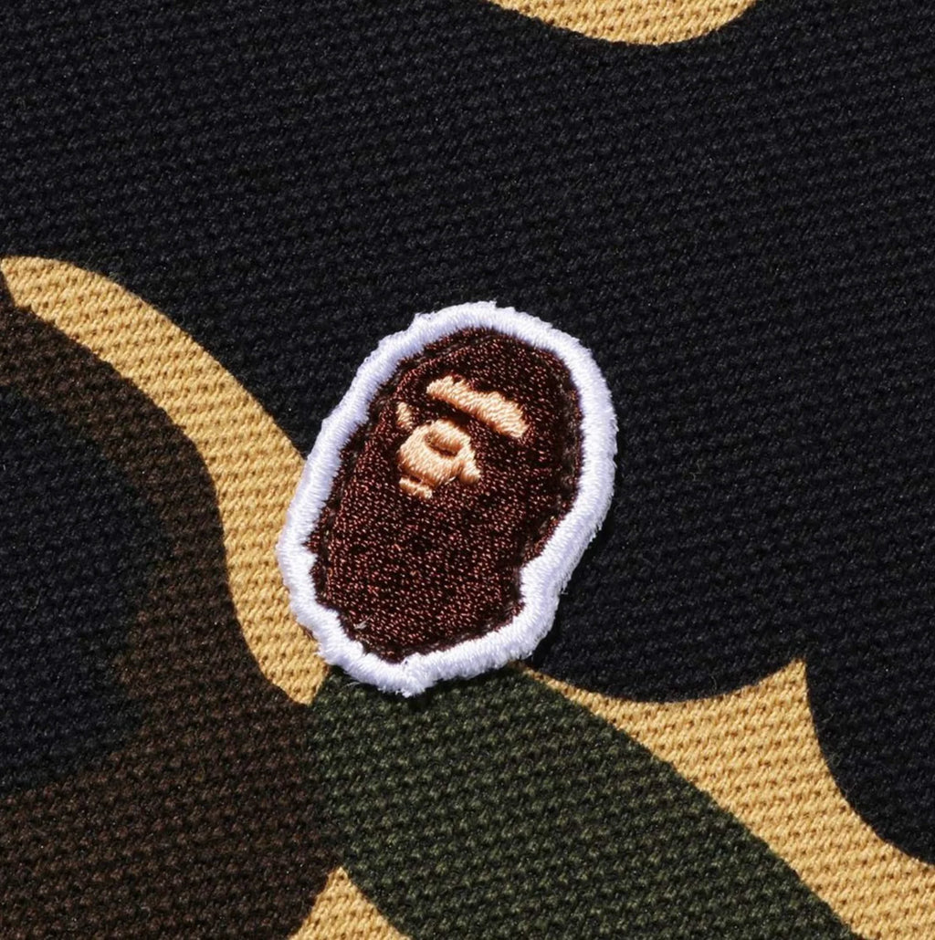 1ST Camo Ape Head One Point Polo Yellow