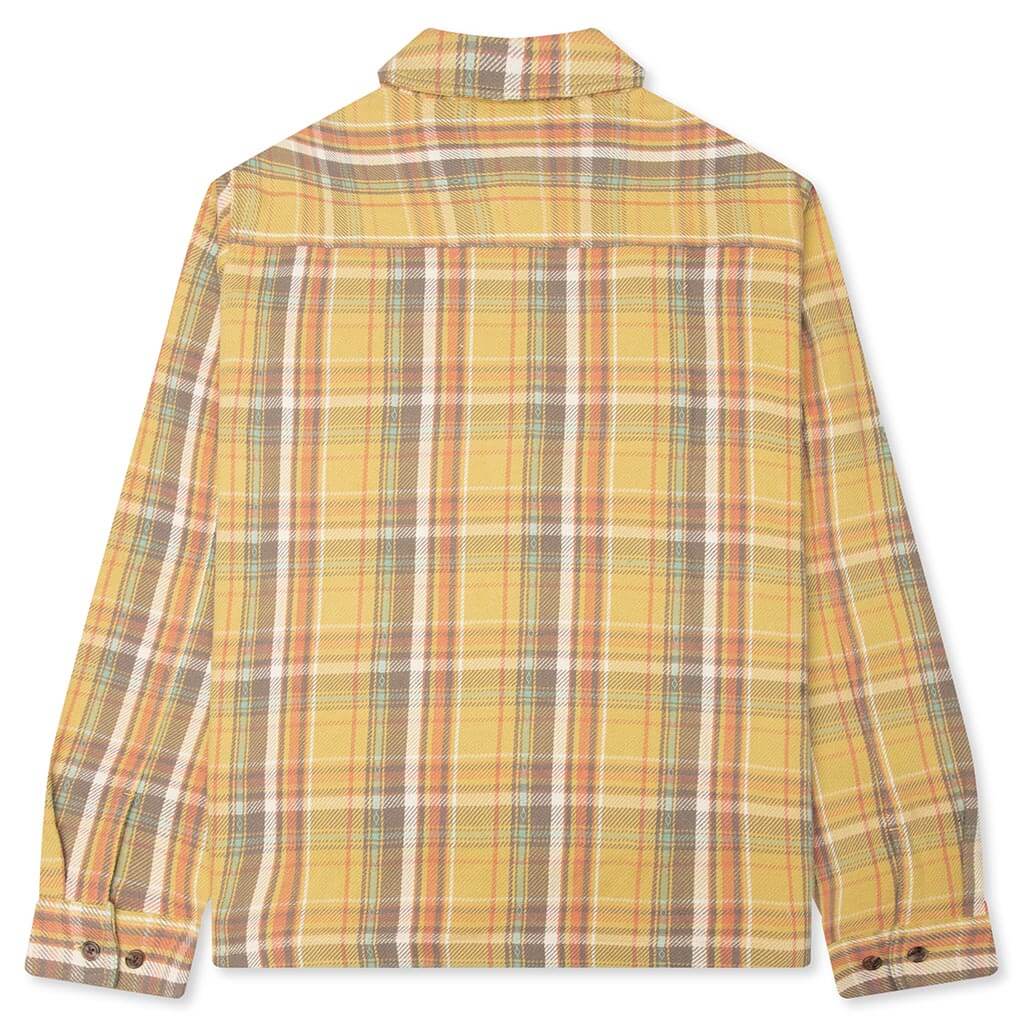 Rivington Zip Flannel Yellow