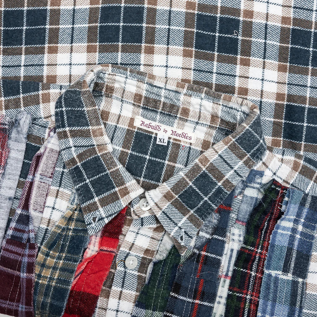 Ribbon Flannel Shirt Assorted