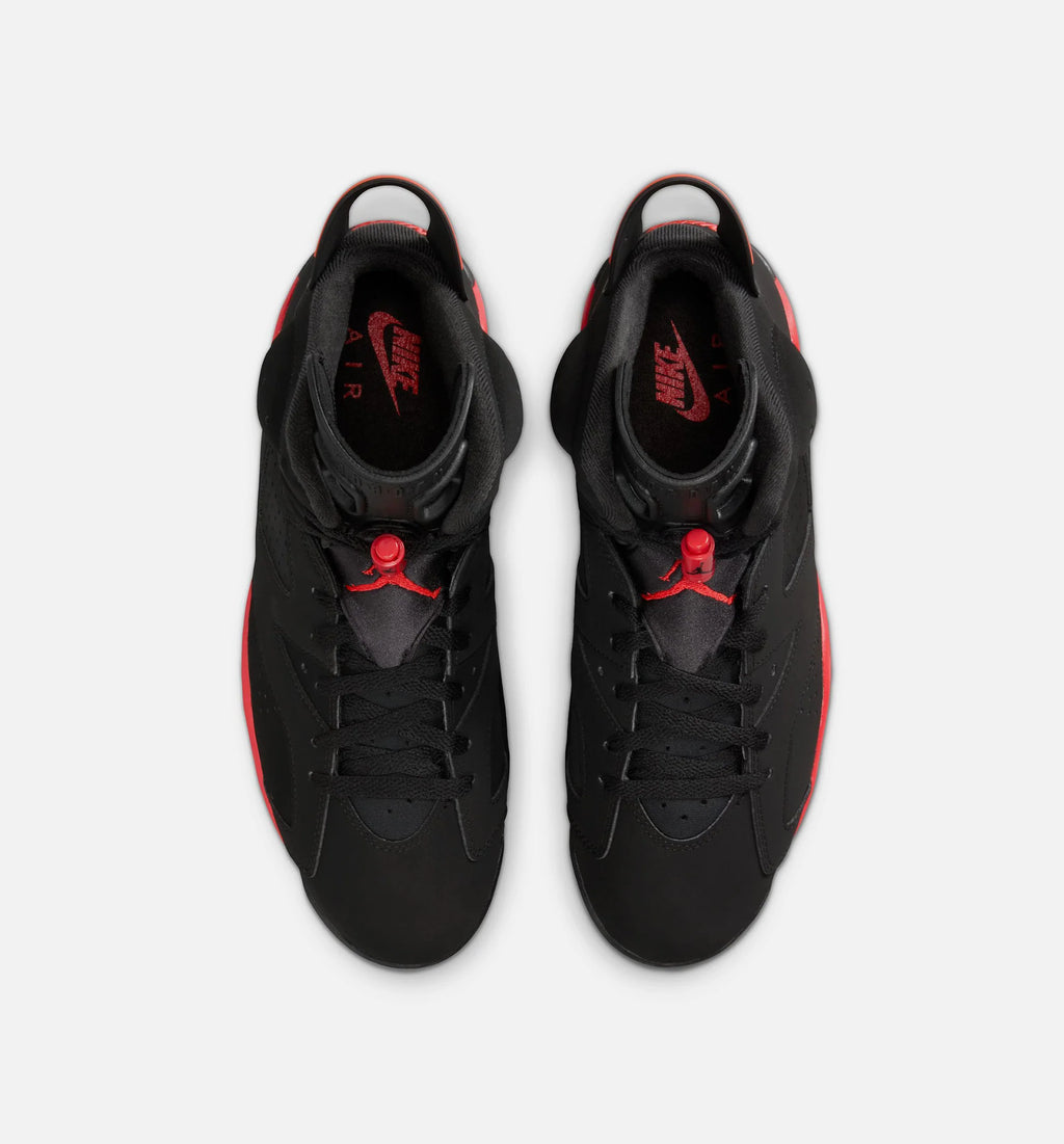 Air Jordan 6 Retro Infrared Salesman Mens Lifestyle Shoe Black Light Crimson