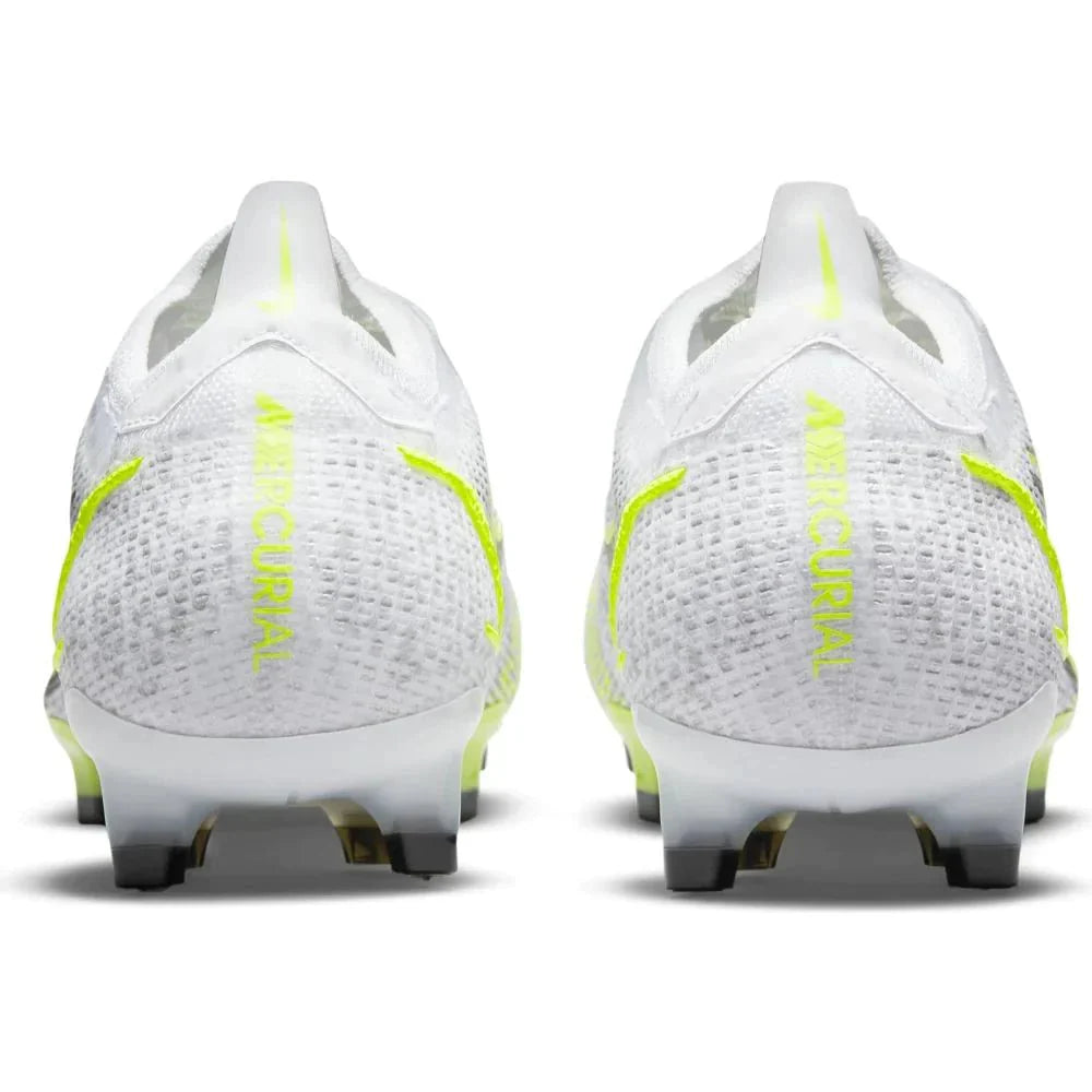 Nike Mercurial Vapor 14 Elite FG Firm Ground Soccer Cleats White Black Silver Volt