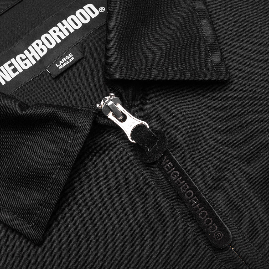 Zip Work Jacket Black