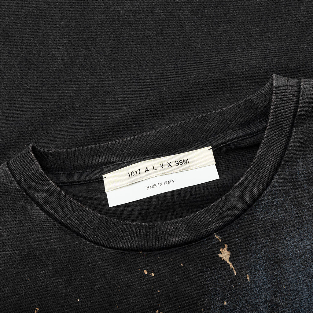 L S Graphic Tee Washed Black