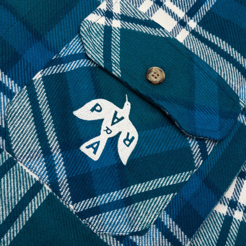 Crow Flanel Shirt Pine Green