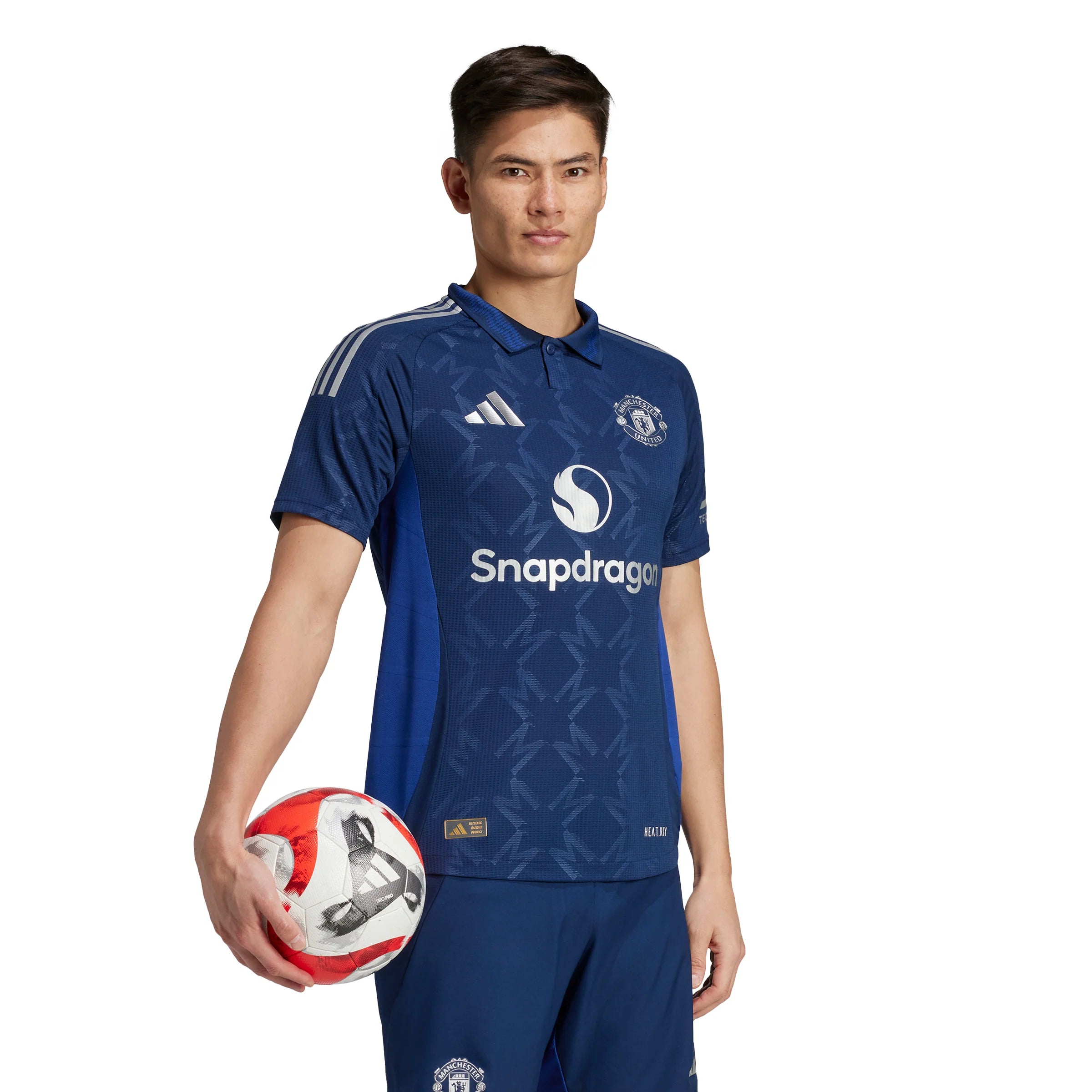 adidas Manchester United Away Authentic Mens Soccer Jersey 24 25 Night Indigo White