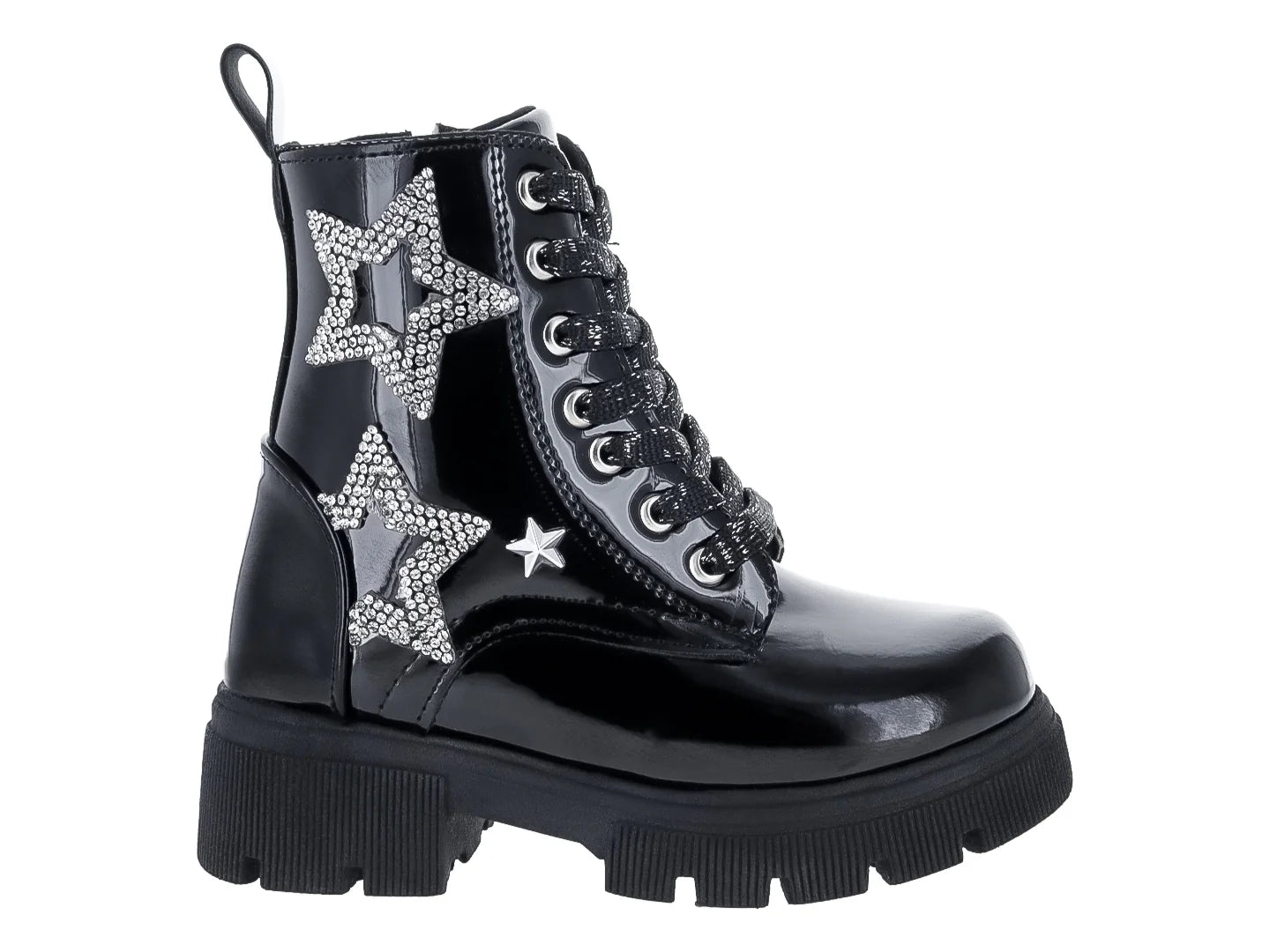 Botines de Charol Negro Miroslava para Niña