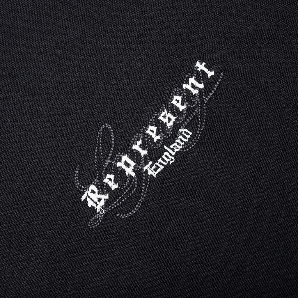 Legacy Overprint Hoodie Vintage Black