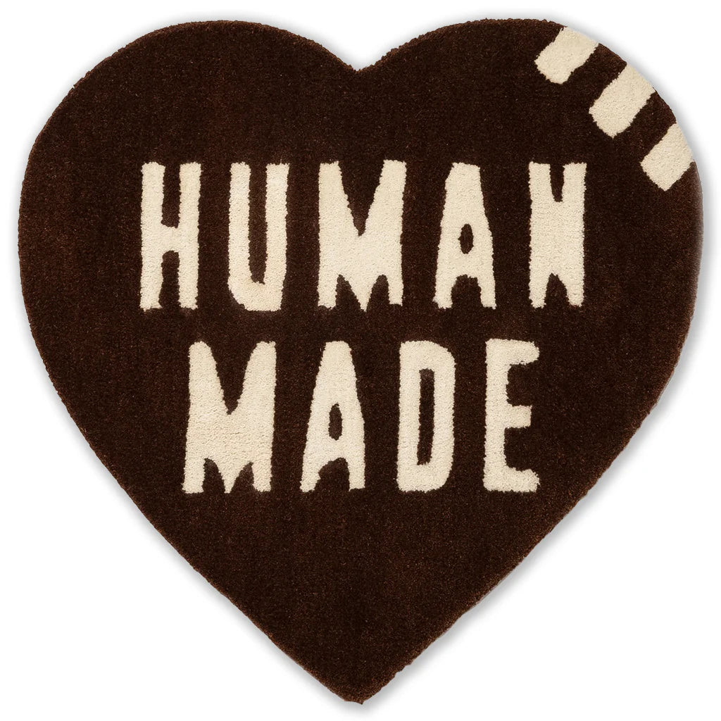 Heart Rug Medium Brown