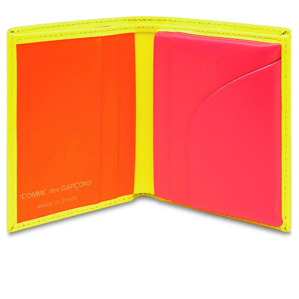 Comme des Garcons Super Fluo Wallet Yellow Light Orange