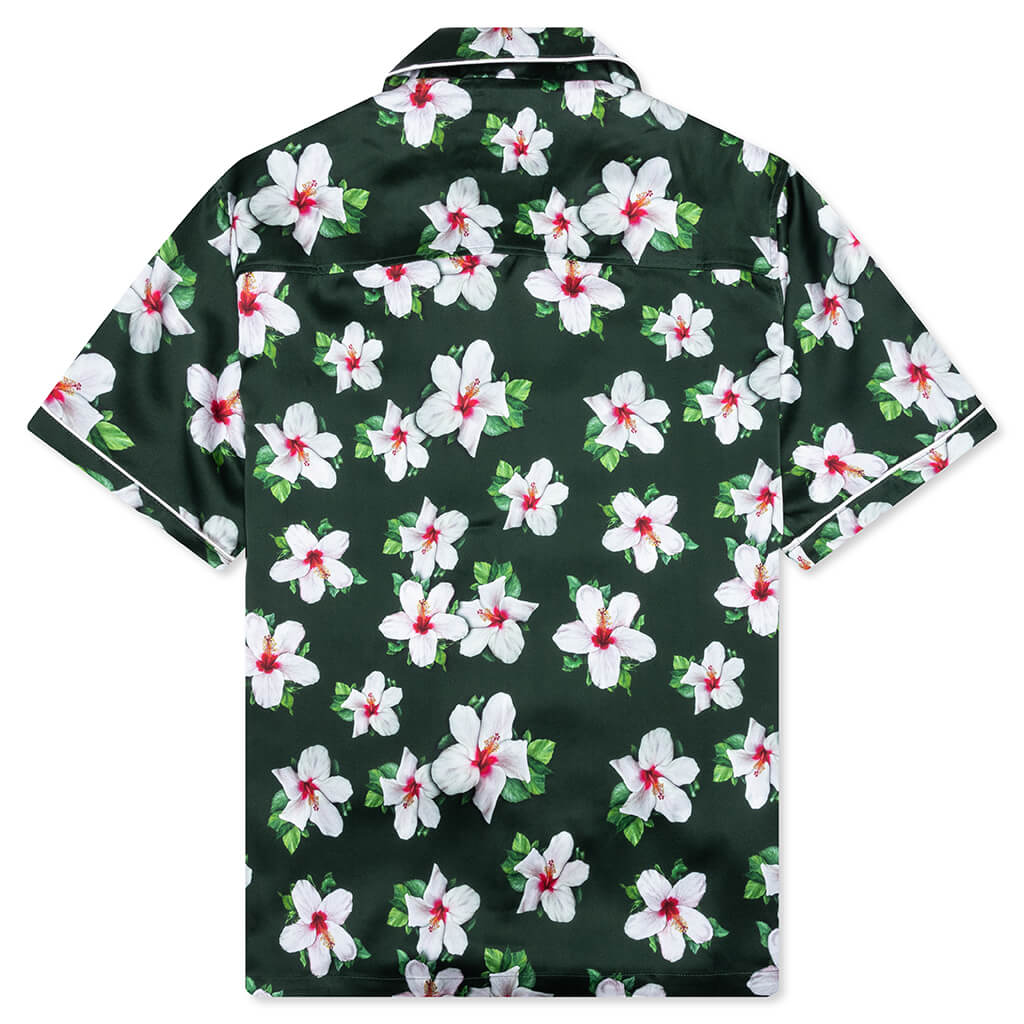 Howard Hawaiian Silk Shirt Green
