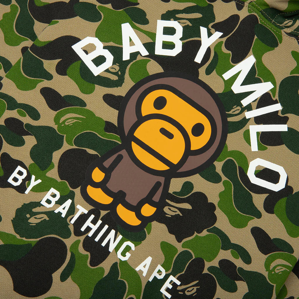 Kids ABC Camo Baby Milo Pullover Hoodie Green