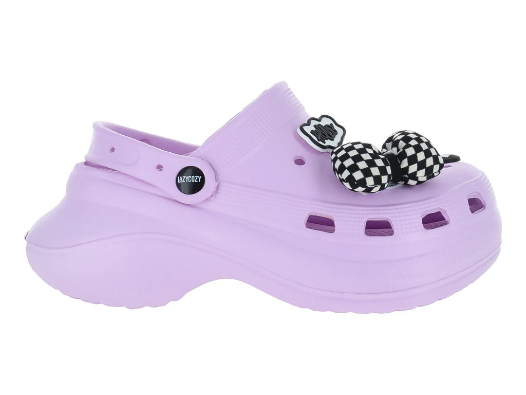 Sandalias Clogs LAZYCOZY Morado para Mujer