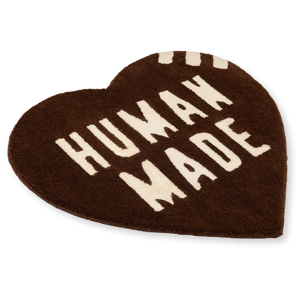 Heart Rug Medium Brown
