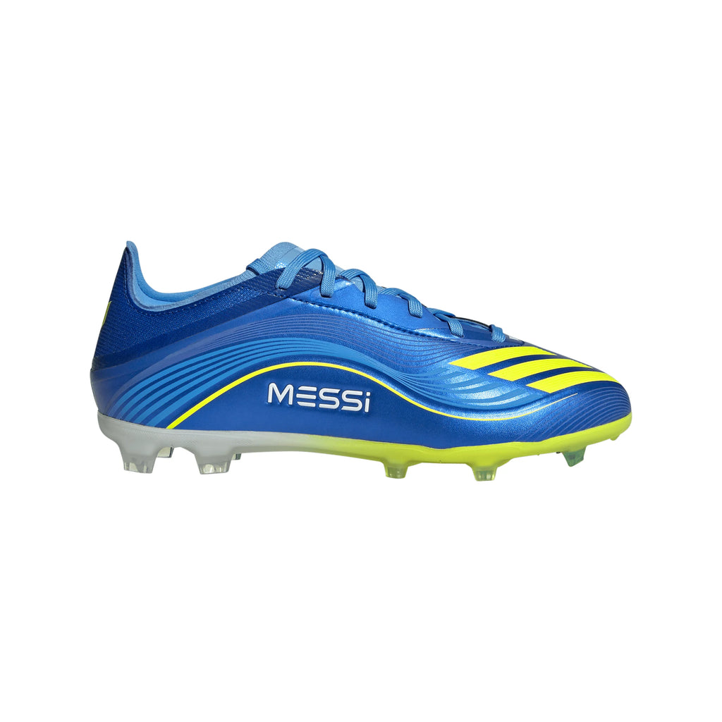 adidas F50 Messi Elite FG Youth Soccer Cleats Royal Blue Yellow Blue