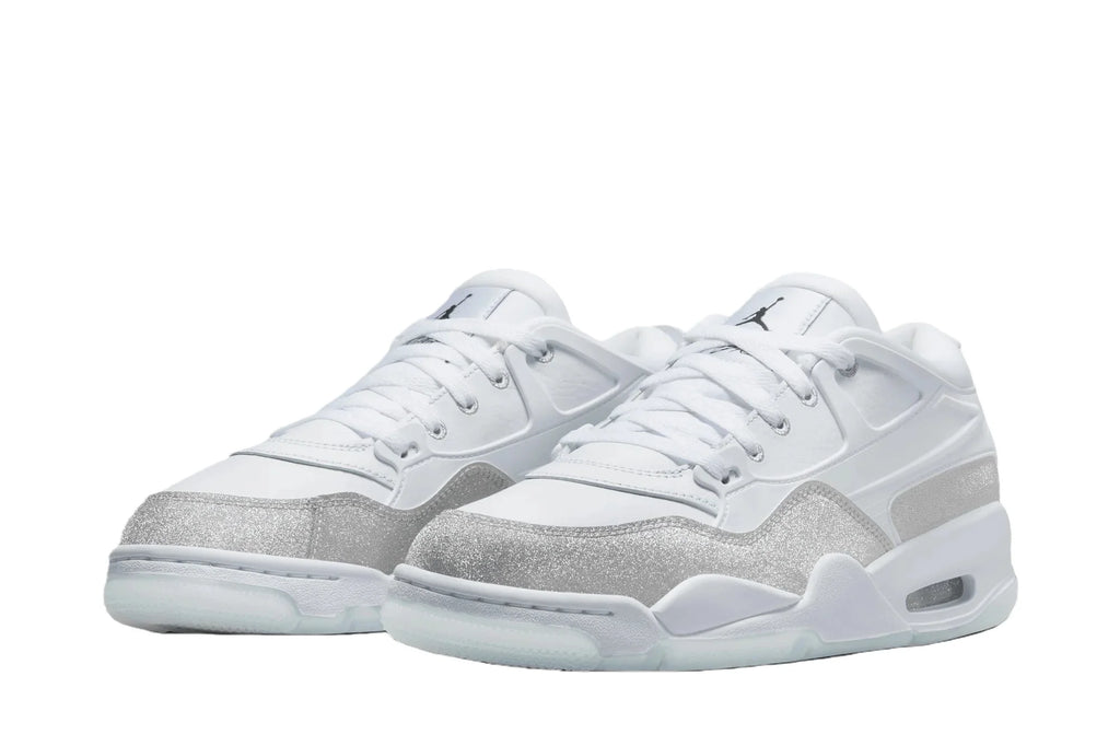 Wmns Jordan 4 RM White Silver Glitter