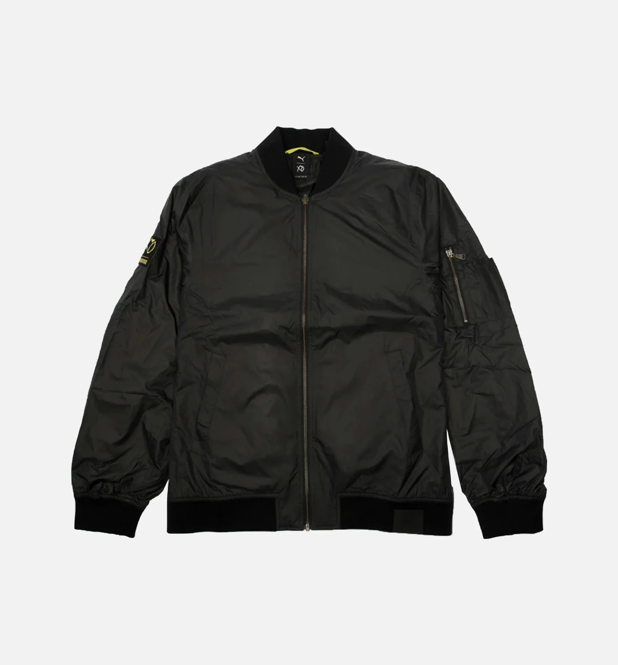 The Weeknd Collection Xo Mens Nylon Bomber Jacket Black Black