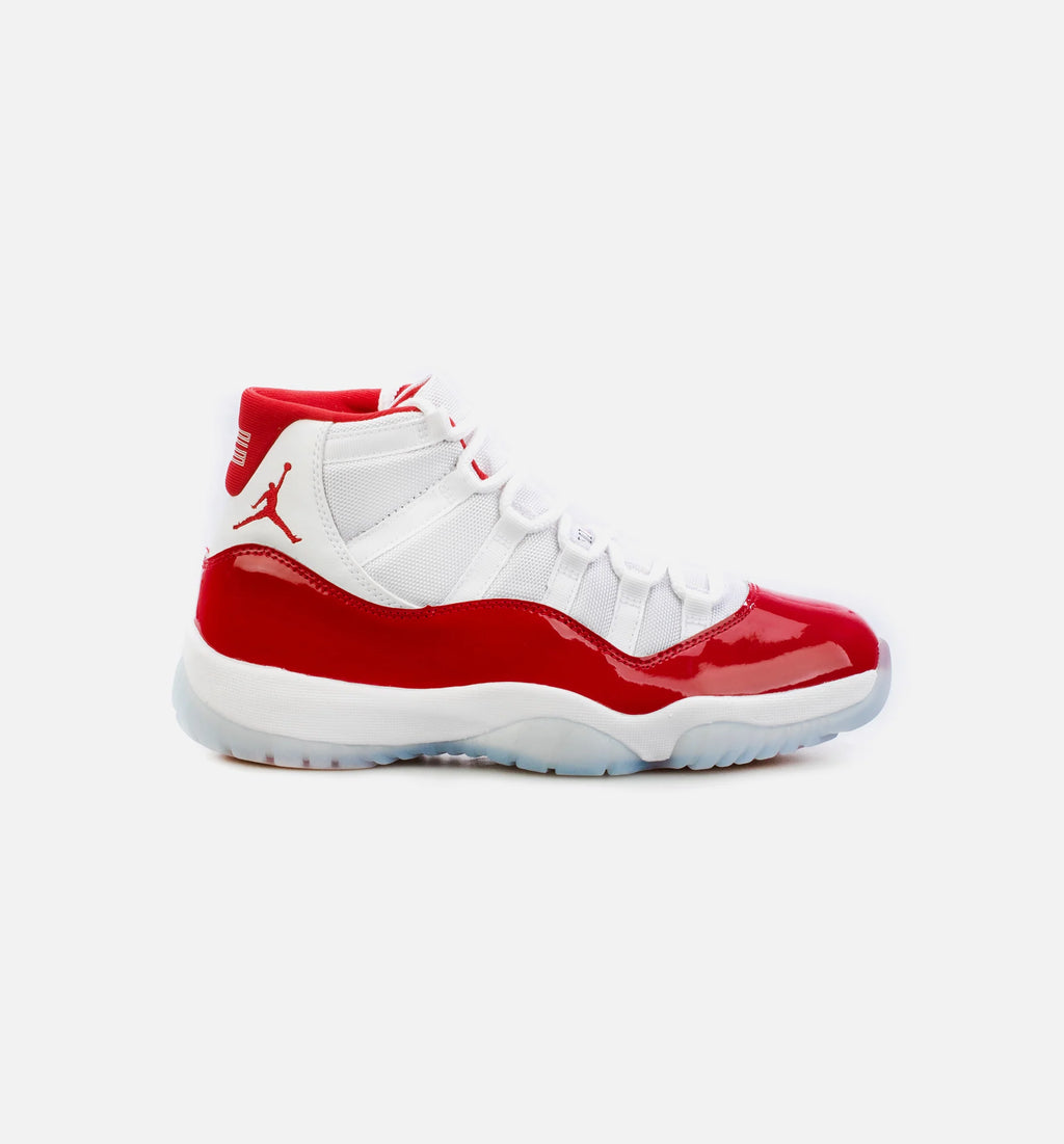 Air Jordan 11 Retro Cherry Mens Lifestyle Shoe White Red Limit One Per Customer