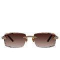 Iced Signature Gem Cut Brown Tint