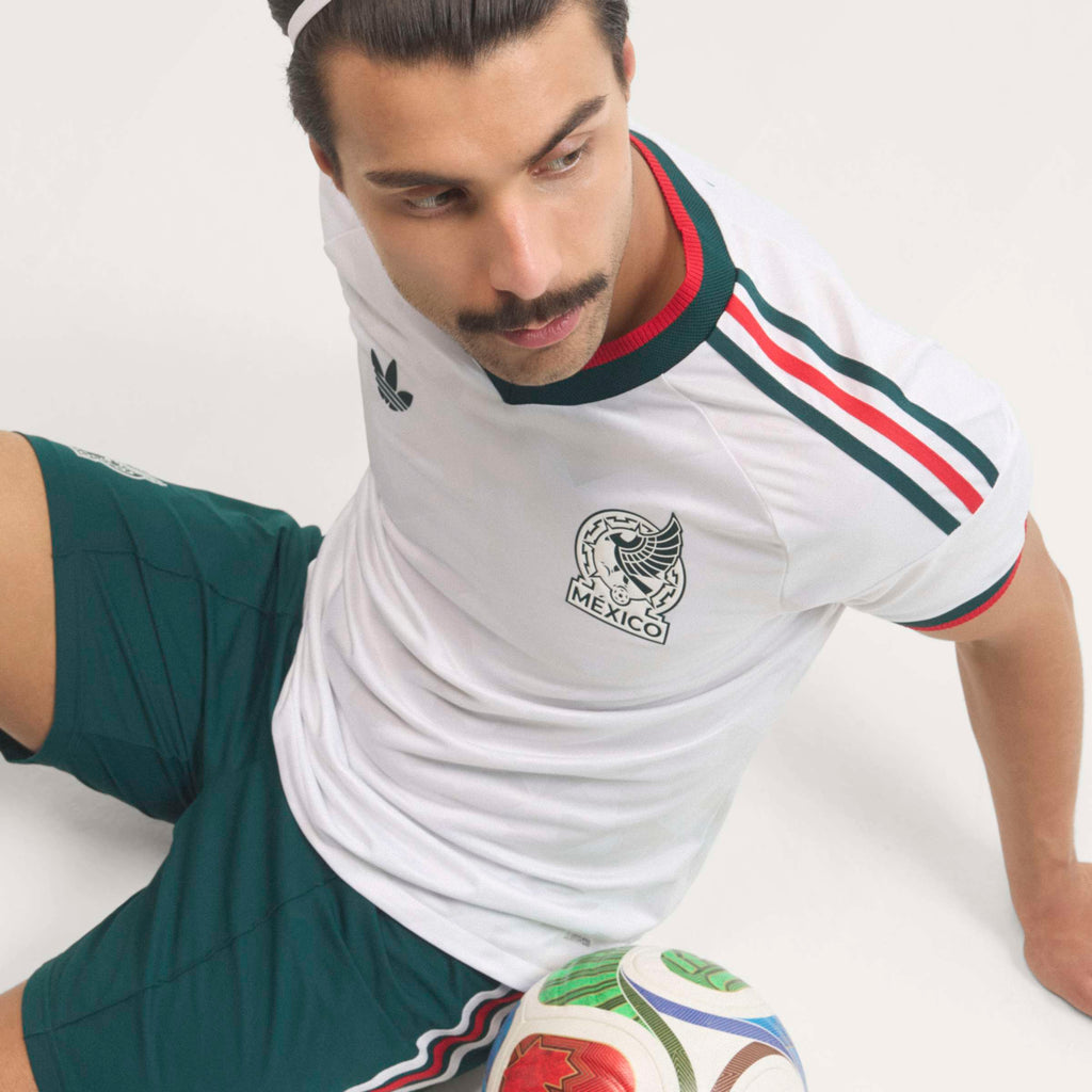 adidas Mexico Away Authentic Mens Soccer Jersey 2026 White