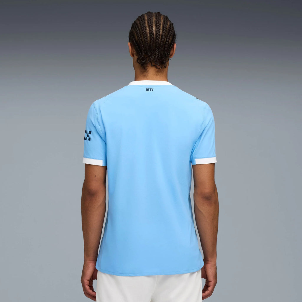 PUMA Manchester City Home Mens Soccer Jersey 25 26 Light Blue White