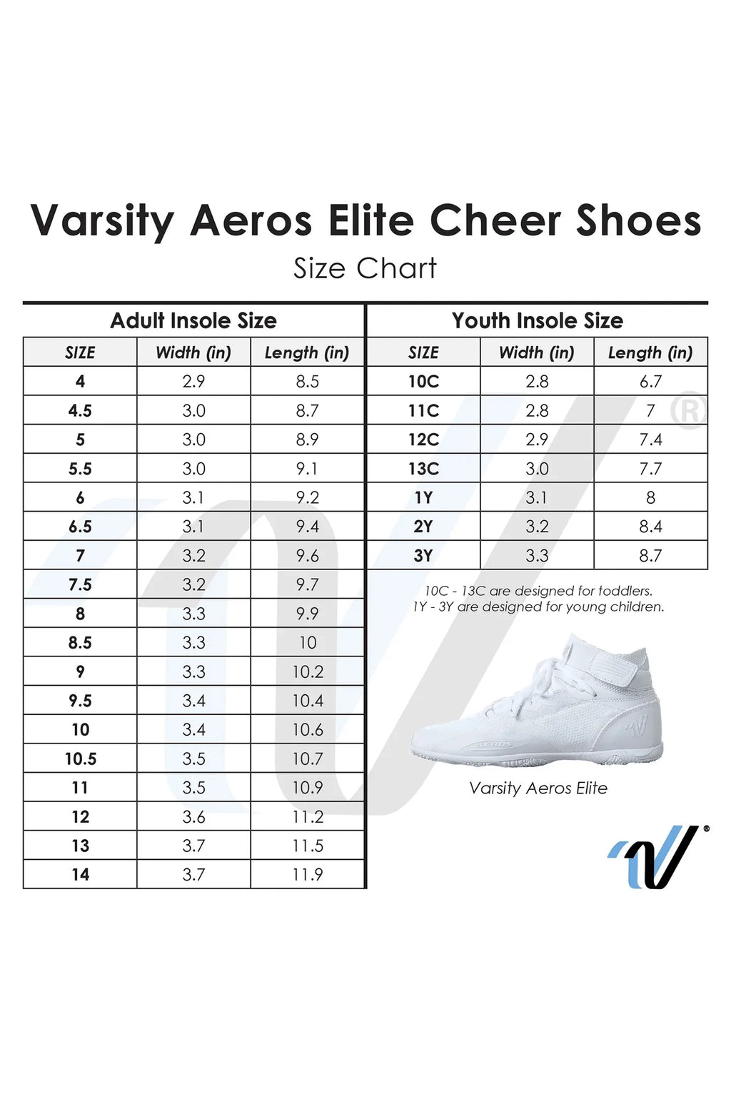 Varsity Aeros Elite Black Cheer Shoes