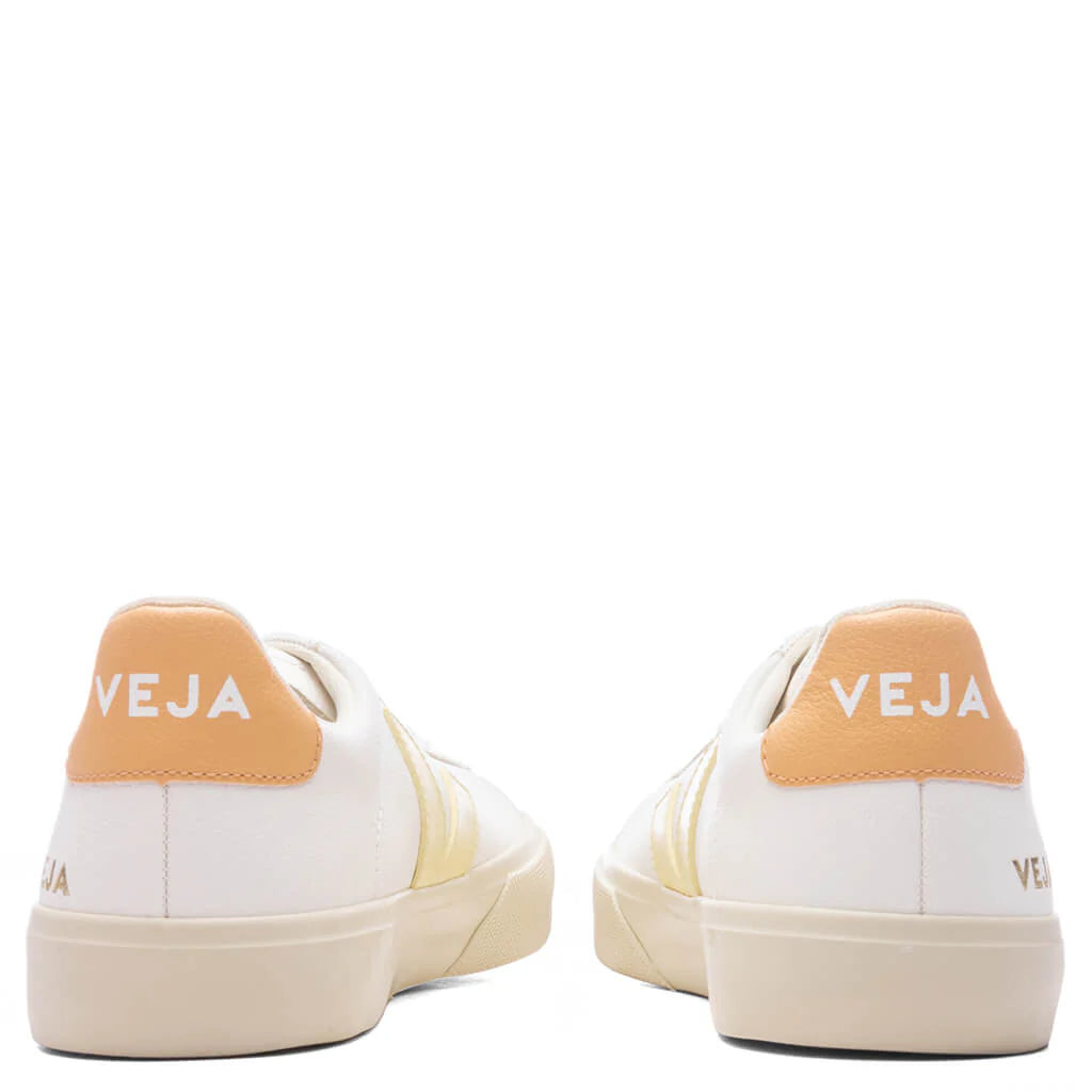 Womens Campo Chromefree Leather White Sun Peach