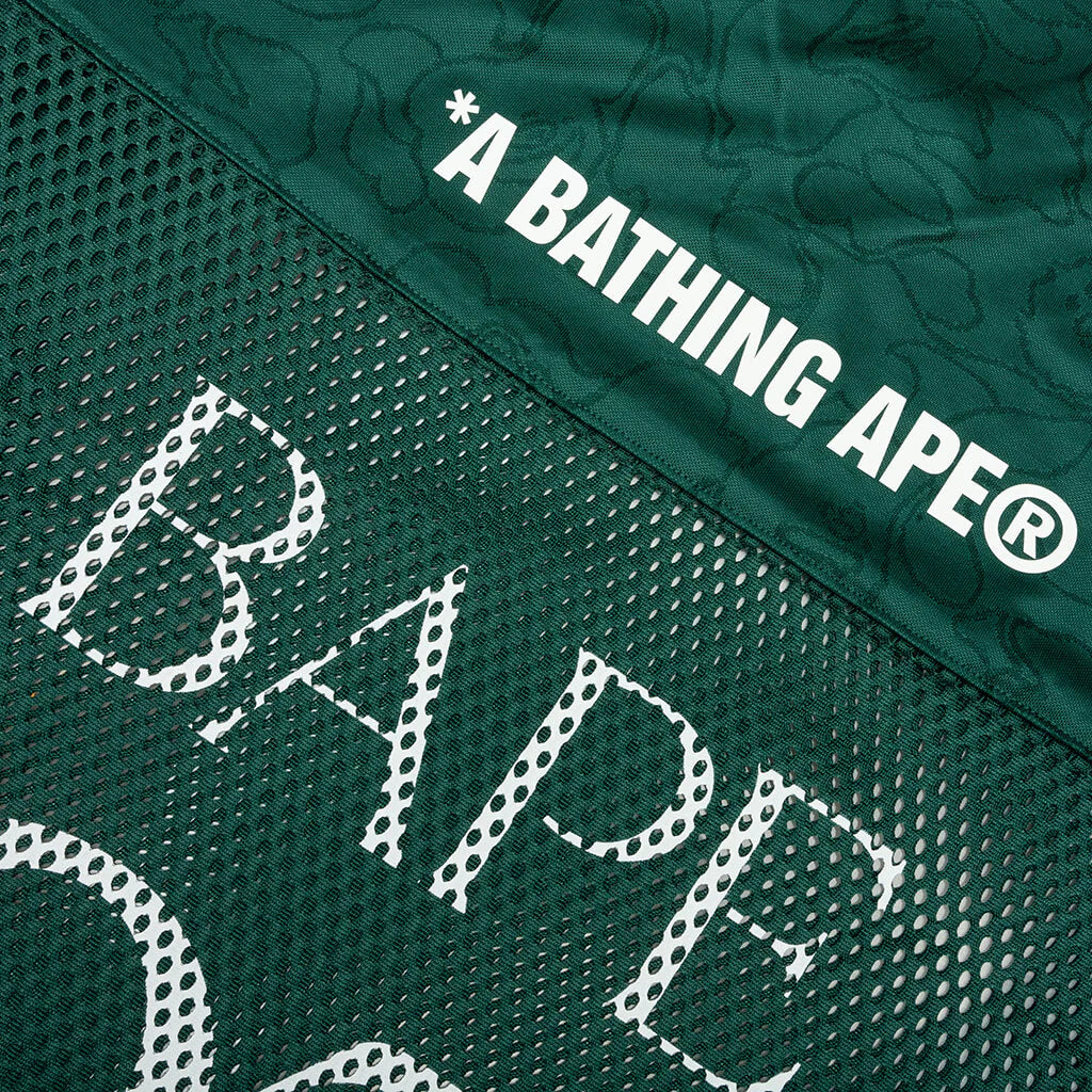 Line Camo Multi Logo Relaxed Fit Football Jersey Green