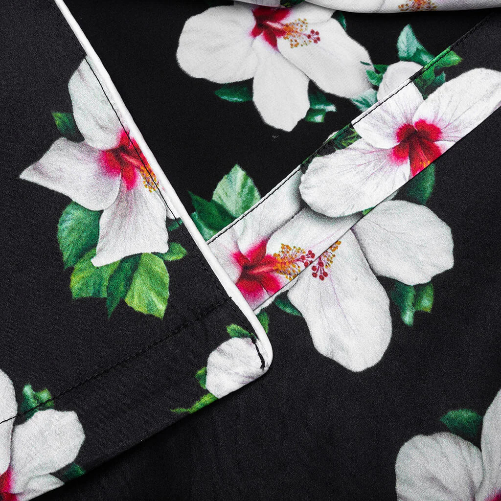 Howard Hawaiian Silk Shirt Black