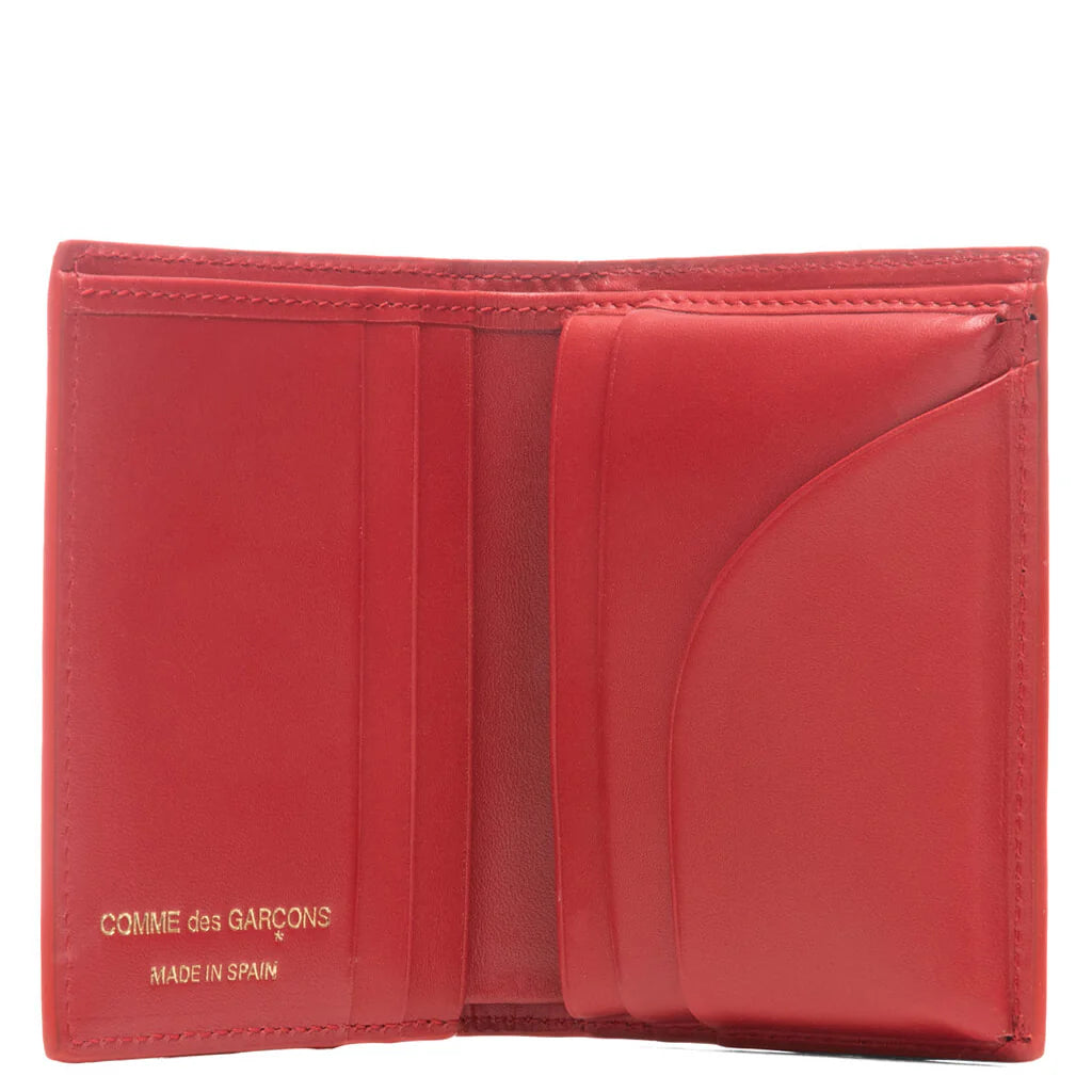 Comme des Garcons Polka Dots Wallet Red