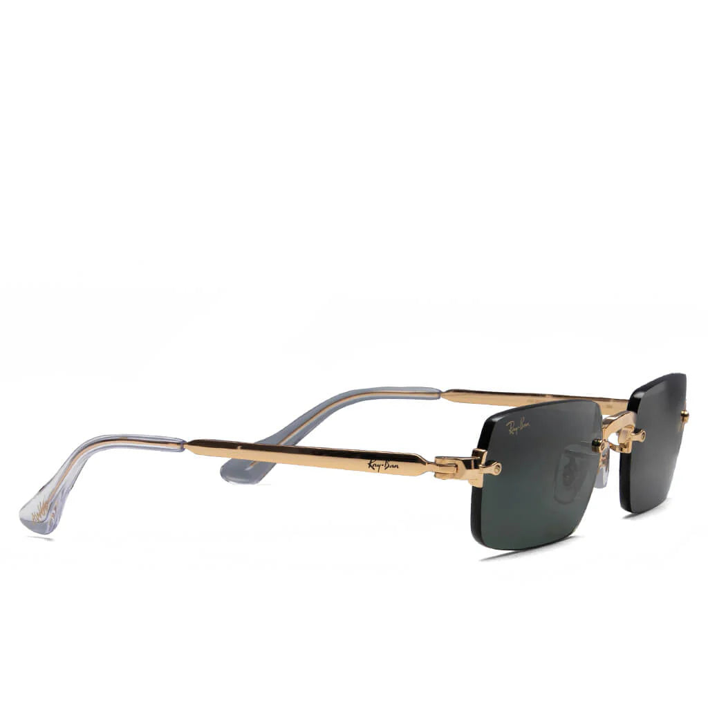 Ray Ban x AAP Rocky Rimless Pillow Arista Dark Green