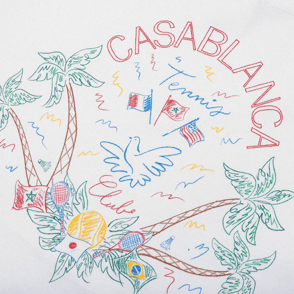 Crayon Tennis Club Jersey Heavy White