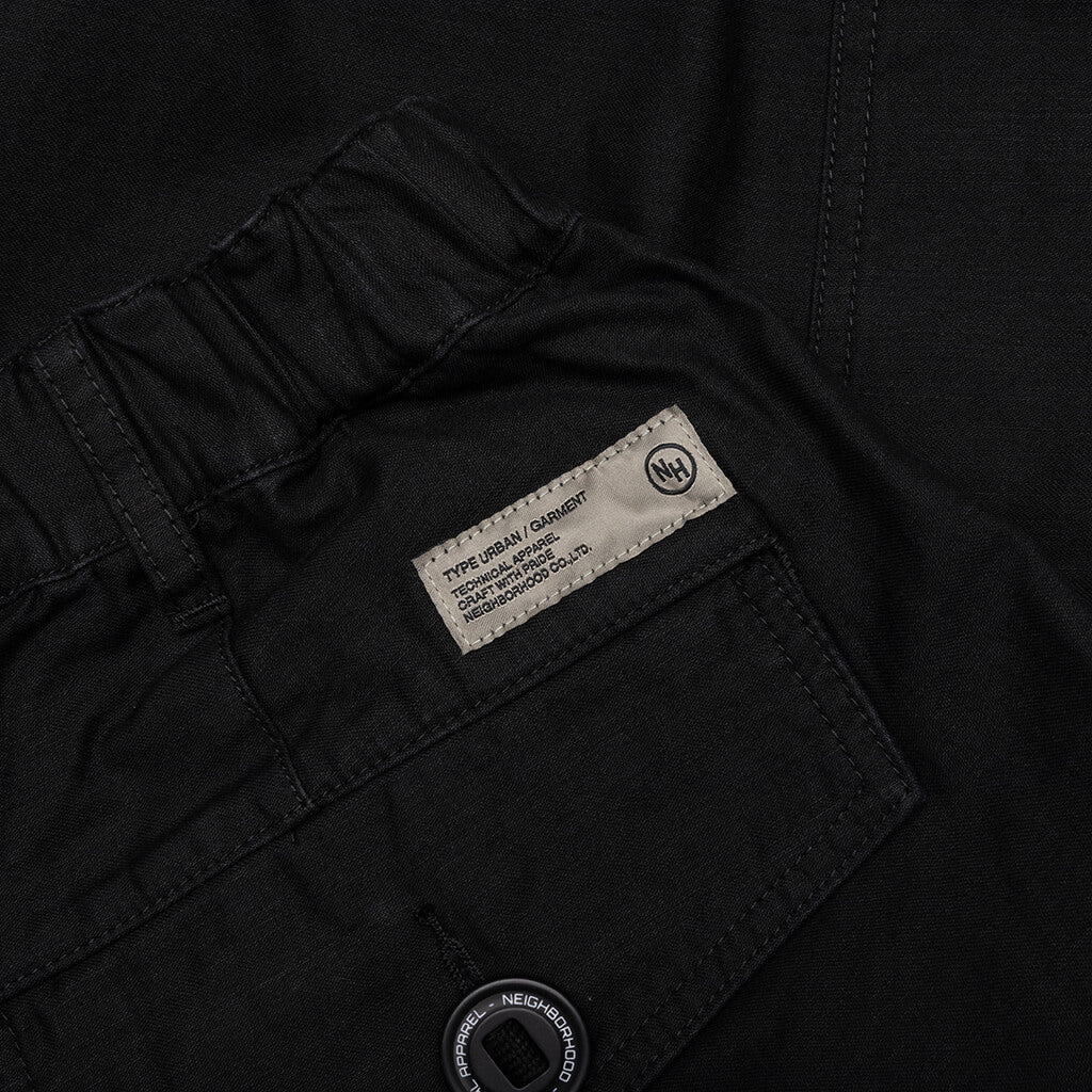 Wide Cargo Shorts Pants Black