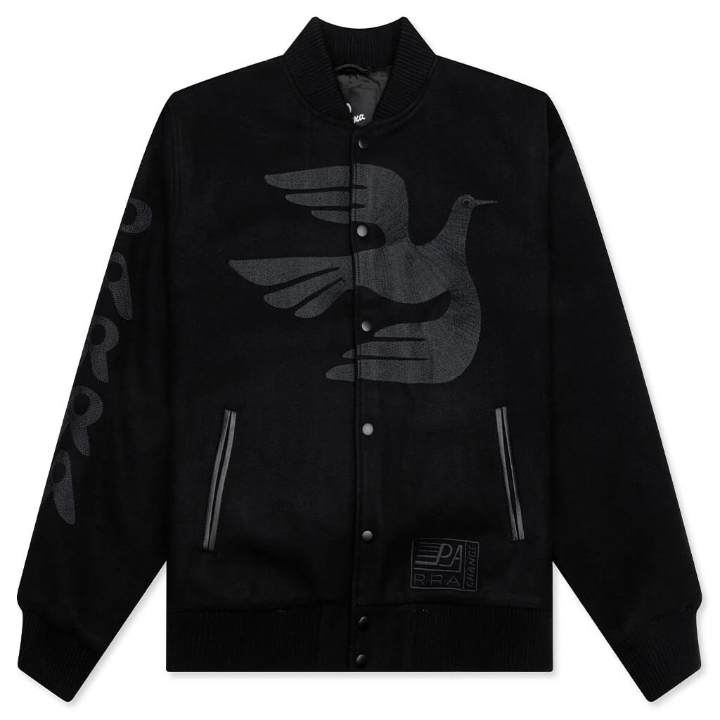 Not Movie Quality Varsity Jacket Black