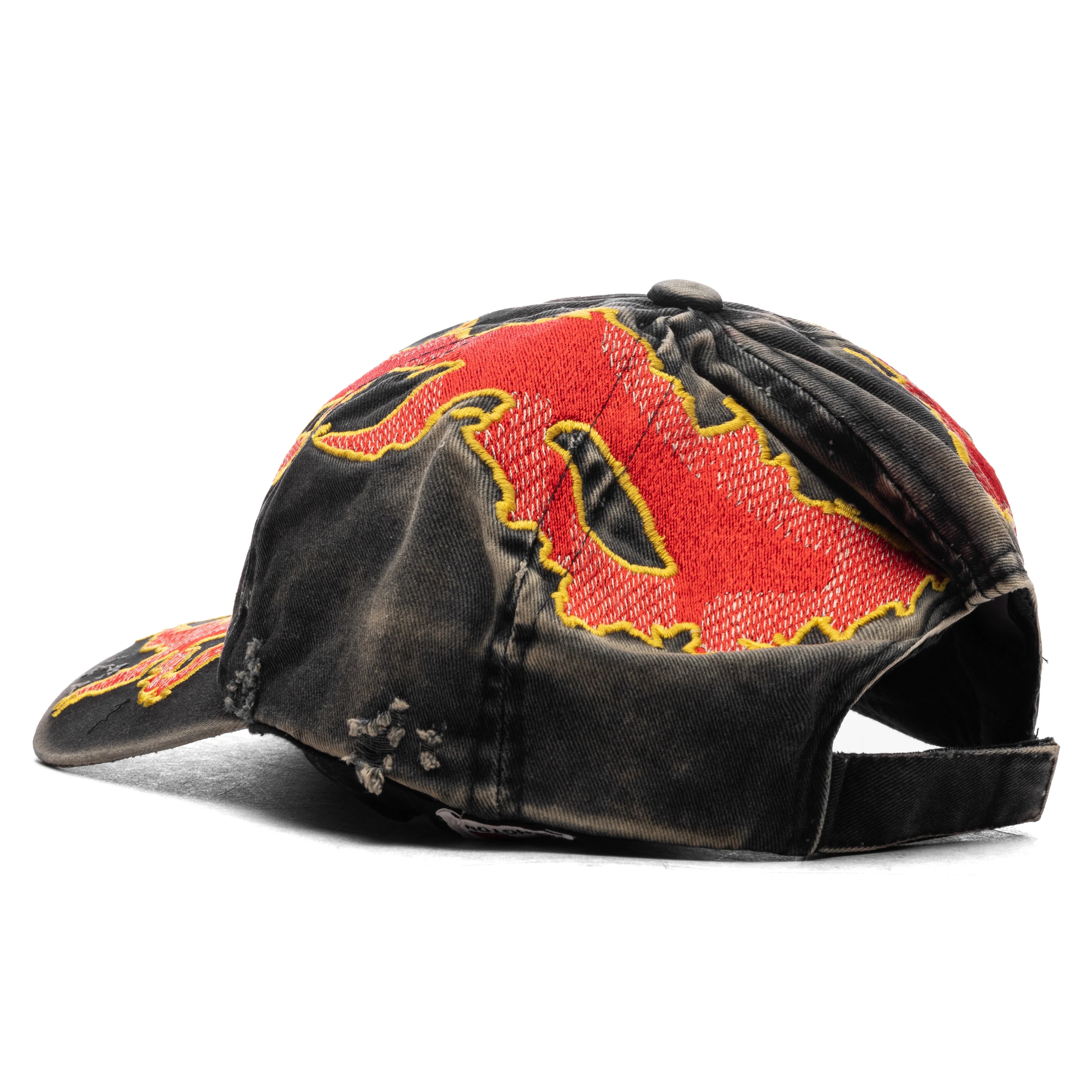 Lambs Cap Black Red