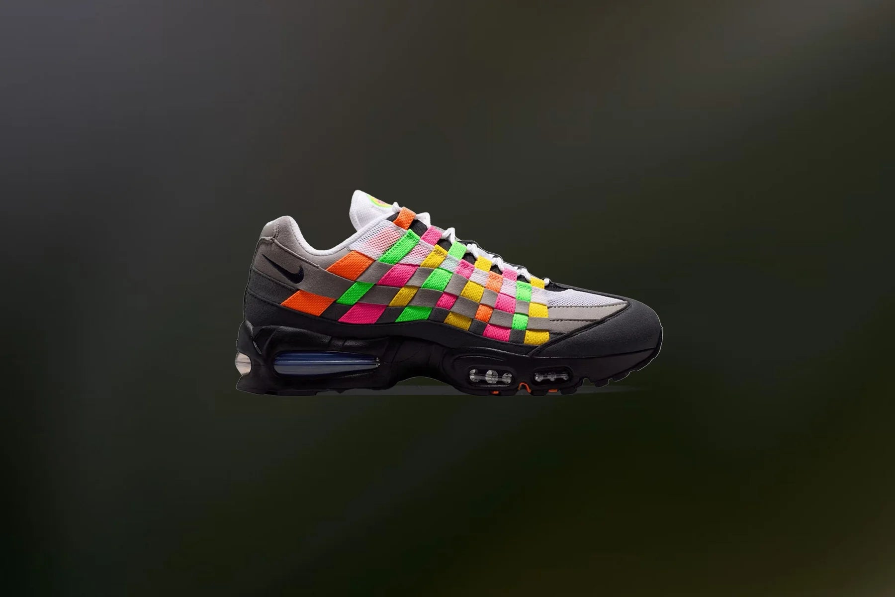 Air Max 95 Big Bubble Woven Multi White Purple Dynasty Pearl Grey