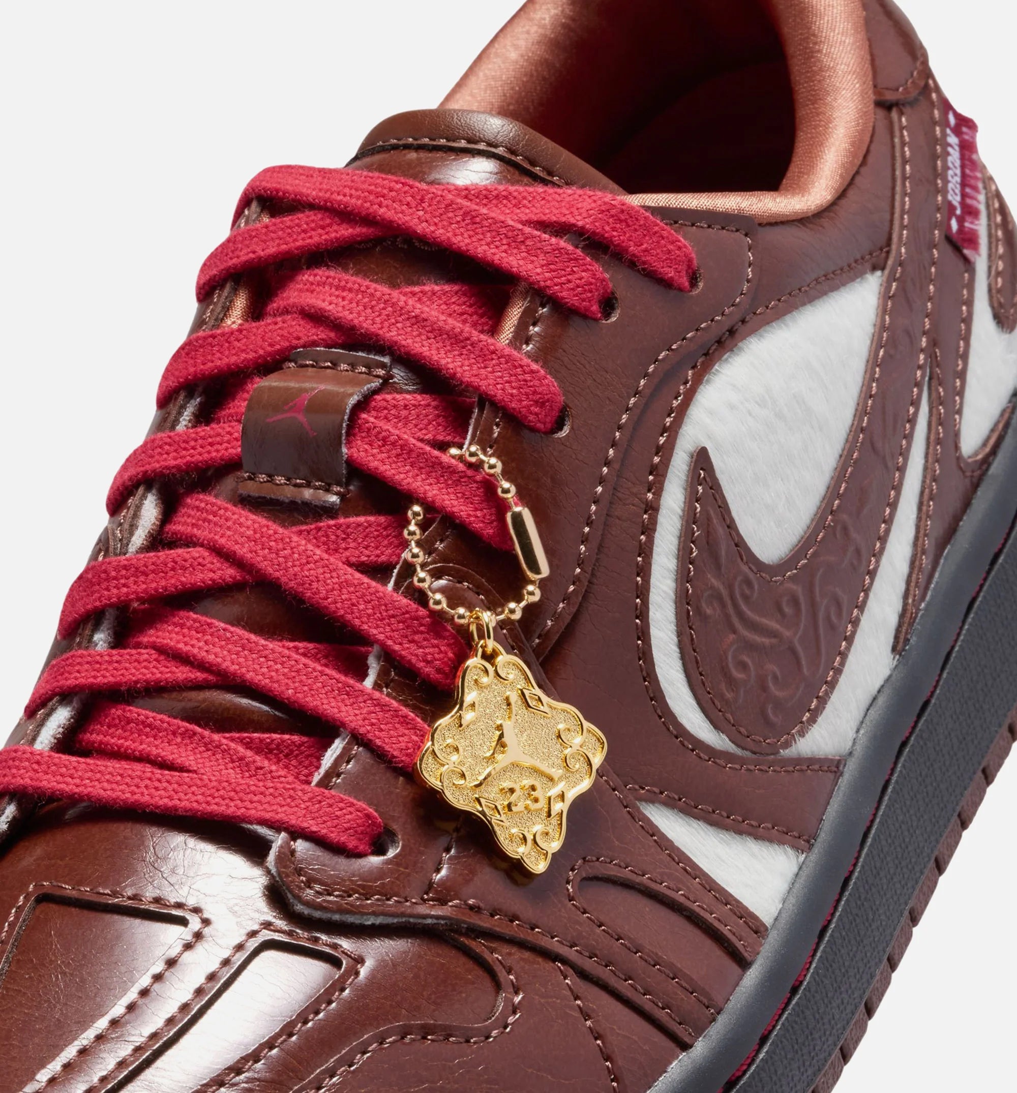 Air Jordan 1 Low Lunar New Year Womens Lifestyle Shoe Light Chocolate Light Chocolate Black