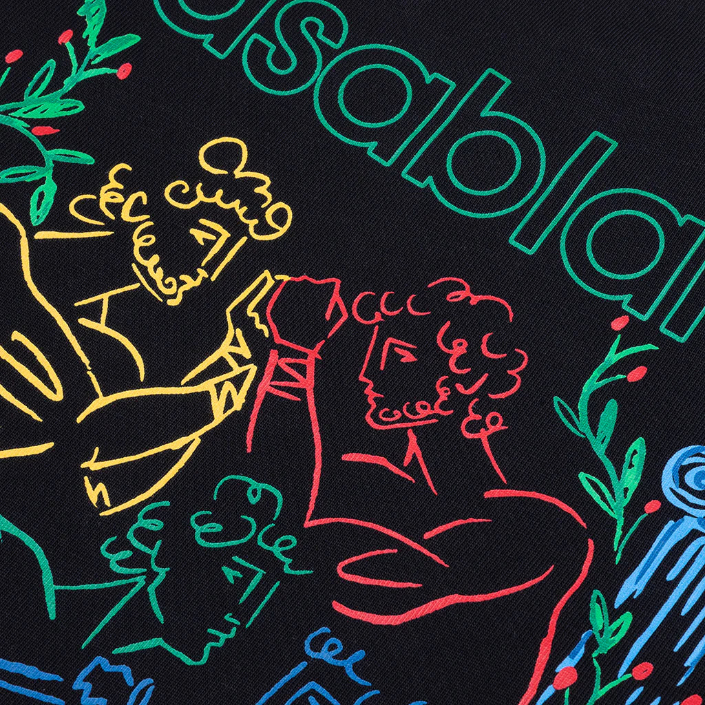 Pentathlon Screen Printed T Shirt Black
