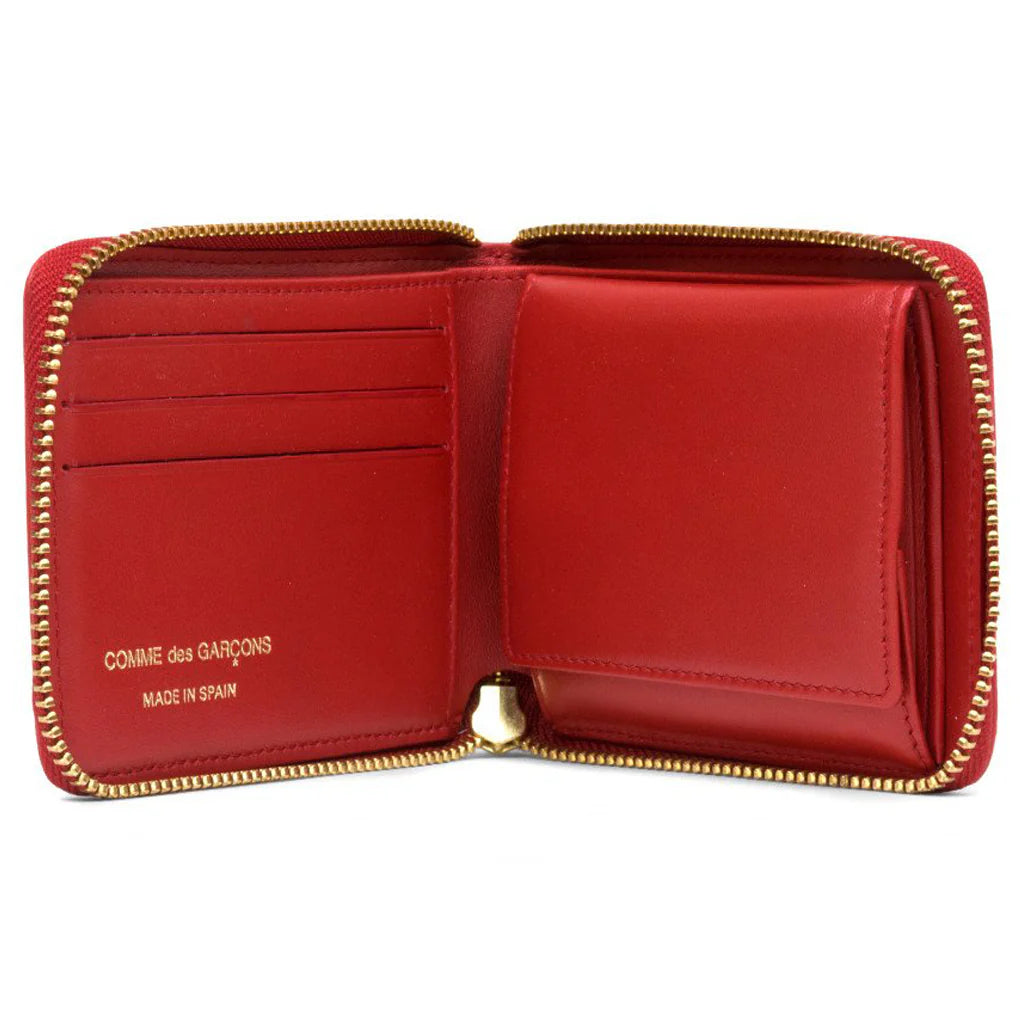 Comme des Garcons Polka Dots Wallet Red