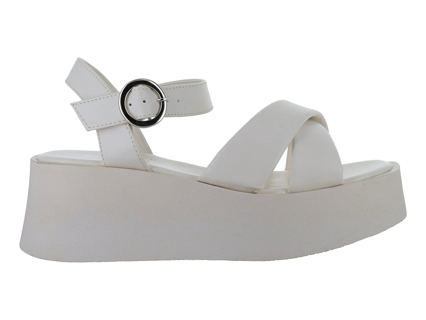 Sandalias Senties Plataforma Color Latte para Mujer
