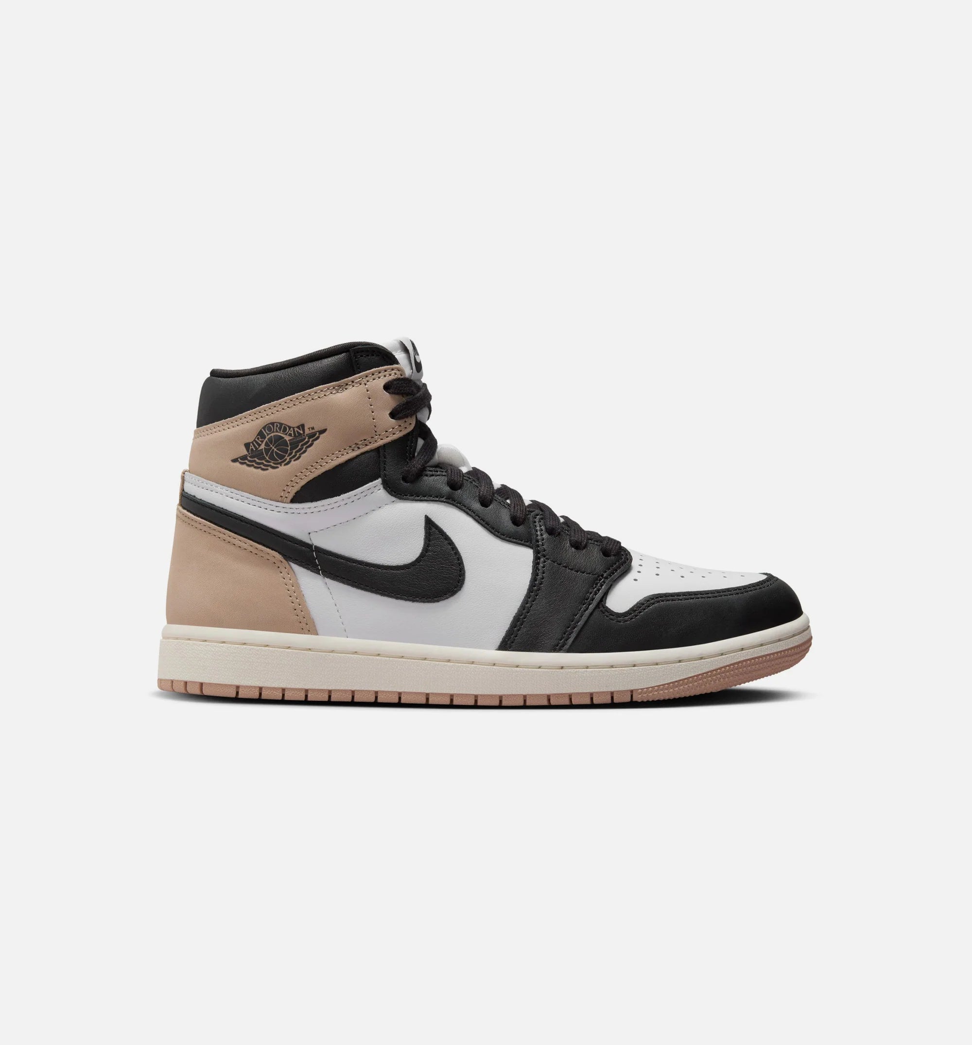 Air Jordan 1 High OG Latte Womens Lifestyle Shoe Black Legend Medium Brown White Sail Free Shipping