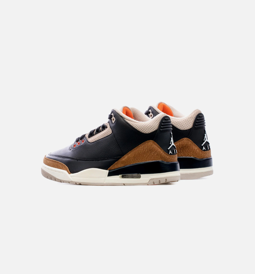 Air Jordan 3 Retro Desert Elephant Mens Lifestyle Shoe Brown Black Free Shipping