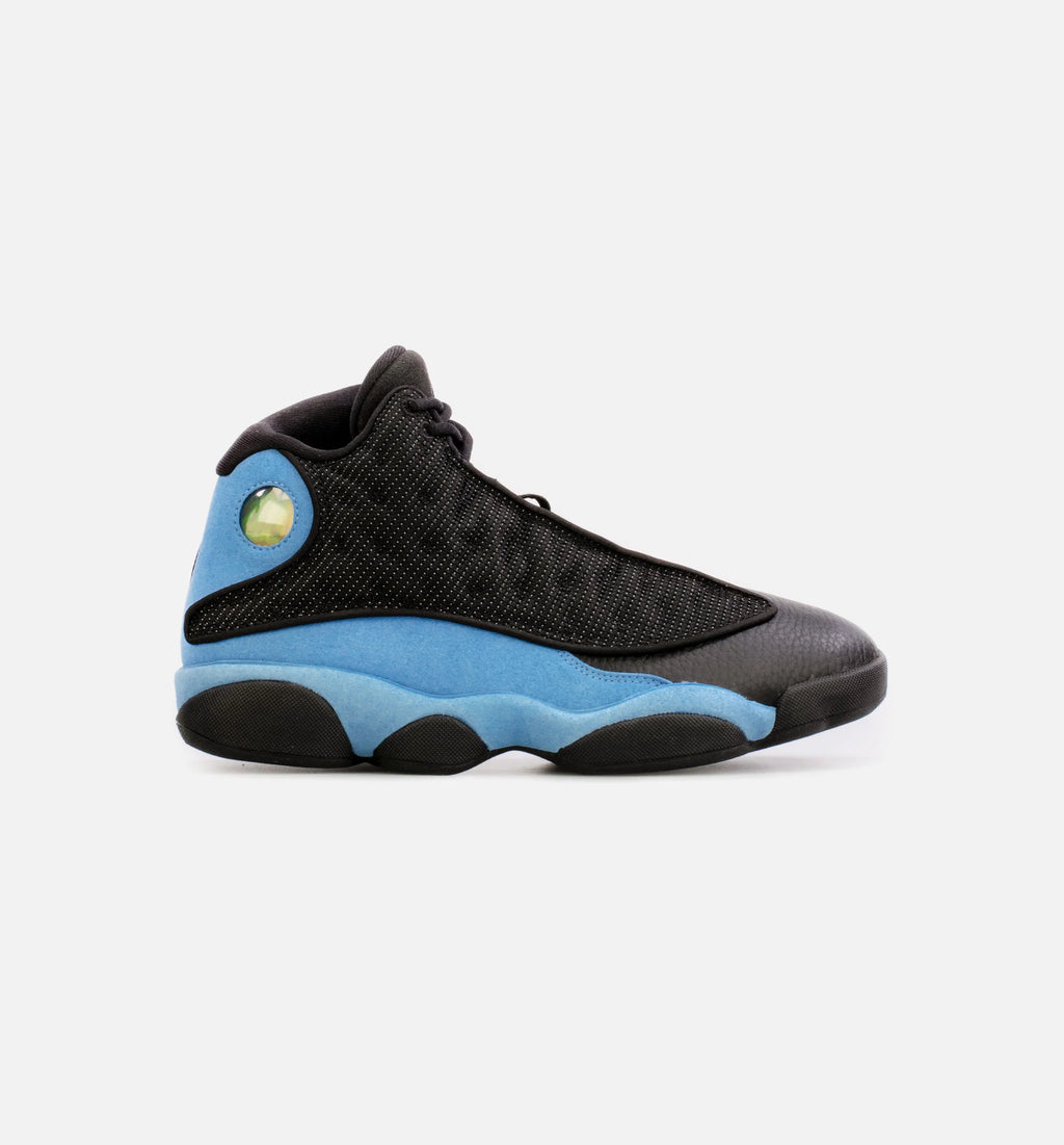 Air Jordan 13 Retro University Blue Mens Basketball Shoe Black Blue