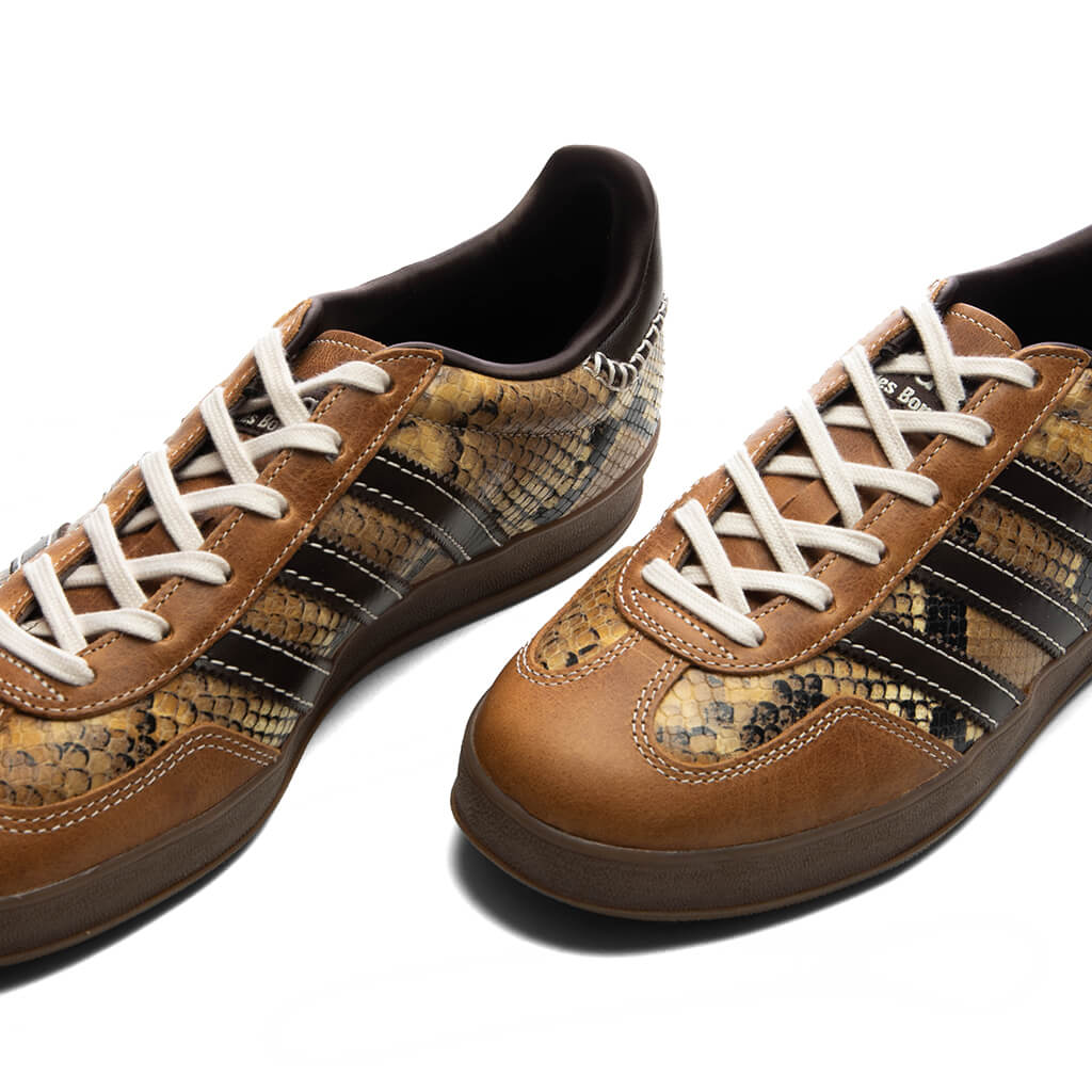adidas Originals x Wales Bonner Gazelle Snake Supplier Colour Dark Brown Wonder White