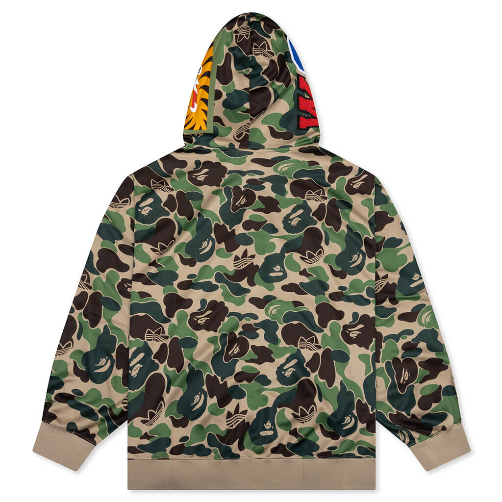 Adidas x BAPE Shark Track Hoodie Crew Green