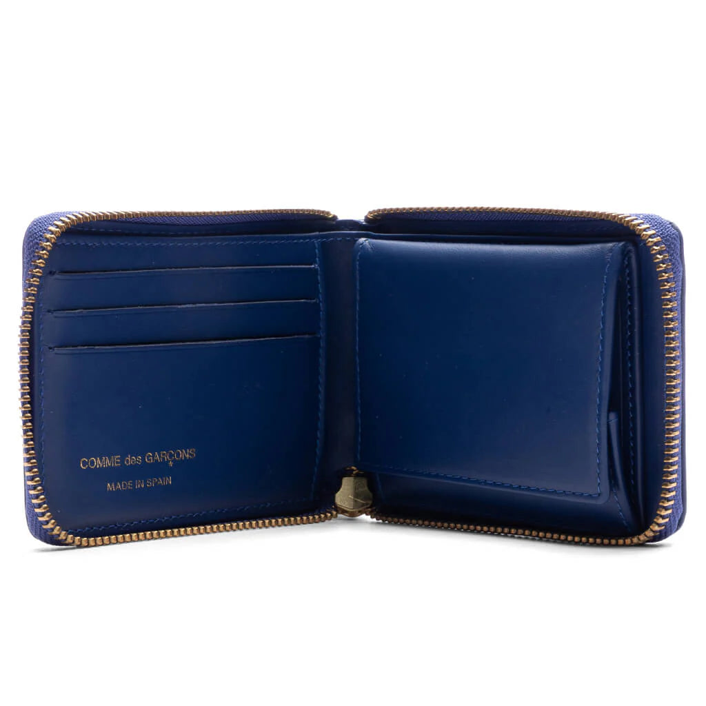 Comme des Garcons Polka Dots Wallet Navy