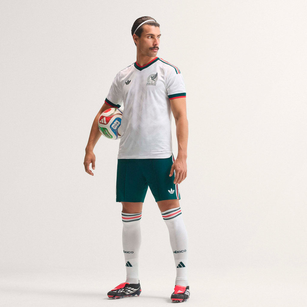 adidas Mexico Away Authentic Mens Soccer Jersey 2026 White