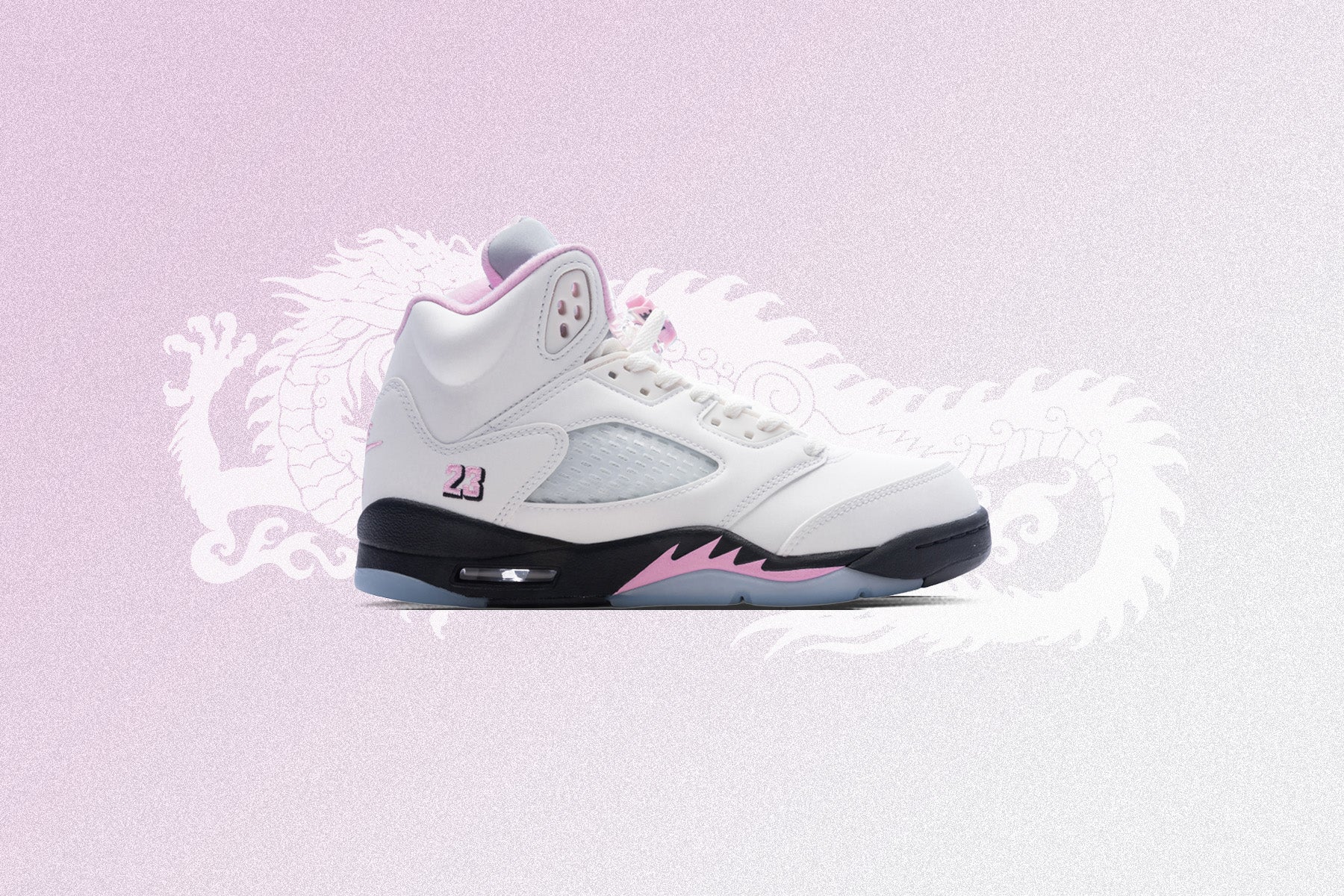 Air Jordan 5 Retro OG 35th Anniversary GS White Black Med Soft Pink White