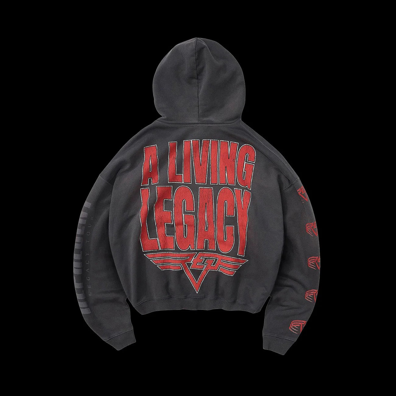 Represent Living Legacy Tour Reversible Hoodie Sun Faded Grey