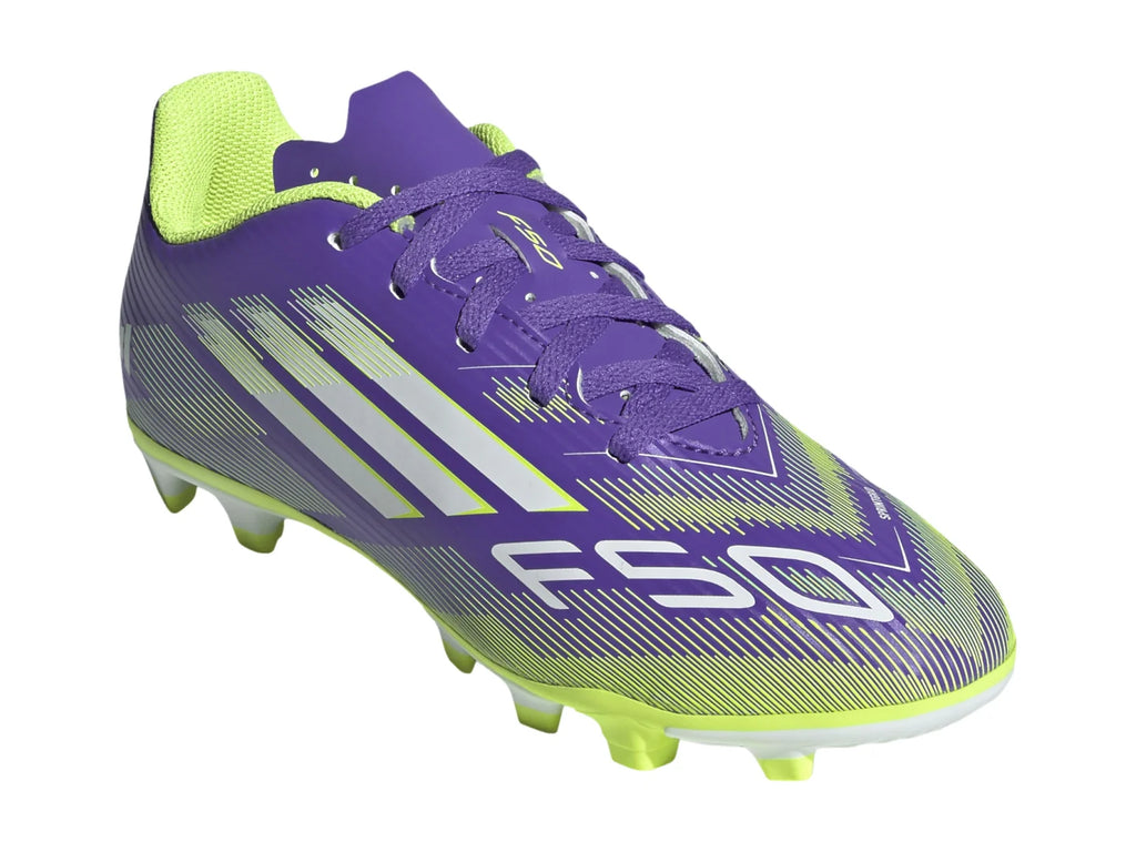 Tenis Taquetes Adidas F50 Club Morado para Niño