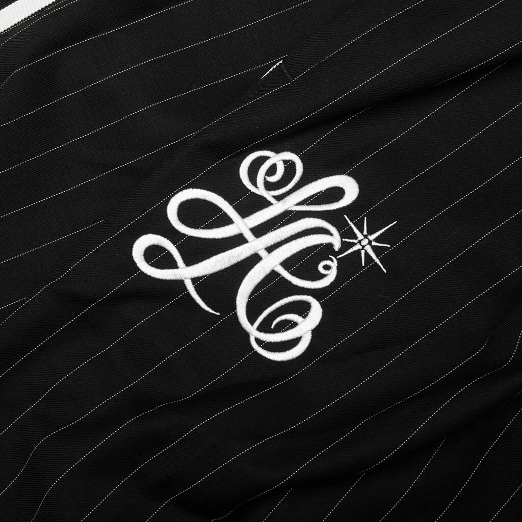 Adidas Originals x Willy Chavarria Pinstripe Shorts Black White
